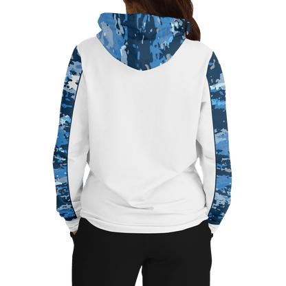 Armor of God - Blue and White Camo Premium Hoodie - Sacred Stylz