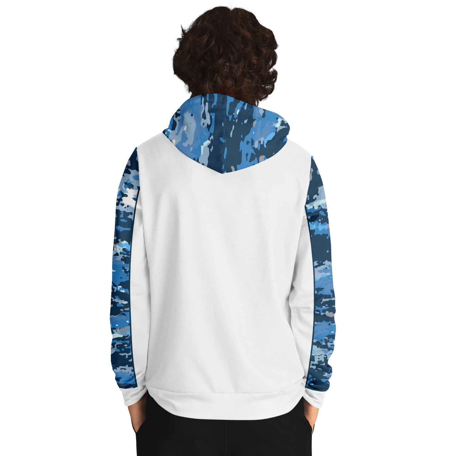 Armor of God - Blue and White Camo Premium Hoodie - Sacred Stylz