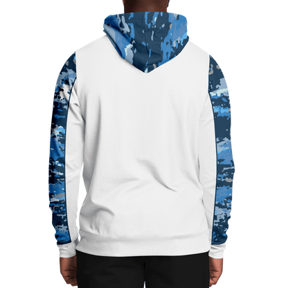 Armor of God - Blue and White Camo Premium Hoodie - Sacred Stylz