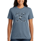 Armor of God Blue Camo Design Flint Blue Heather-T-Shirt - Sacred Stylz