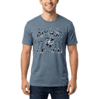 Armor of God Blue Camo Design Flint Blue Heather-T-Shirt - Sacred Stylz