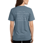 Armor of God Blue Camo Design Flint Blue Heather-T-Shirt - Sacred Stylz