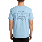 Armor of God Blue Camo Design Flint Blue Heather-T-Shirt - Sacred Stylz