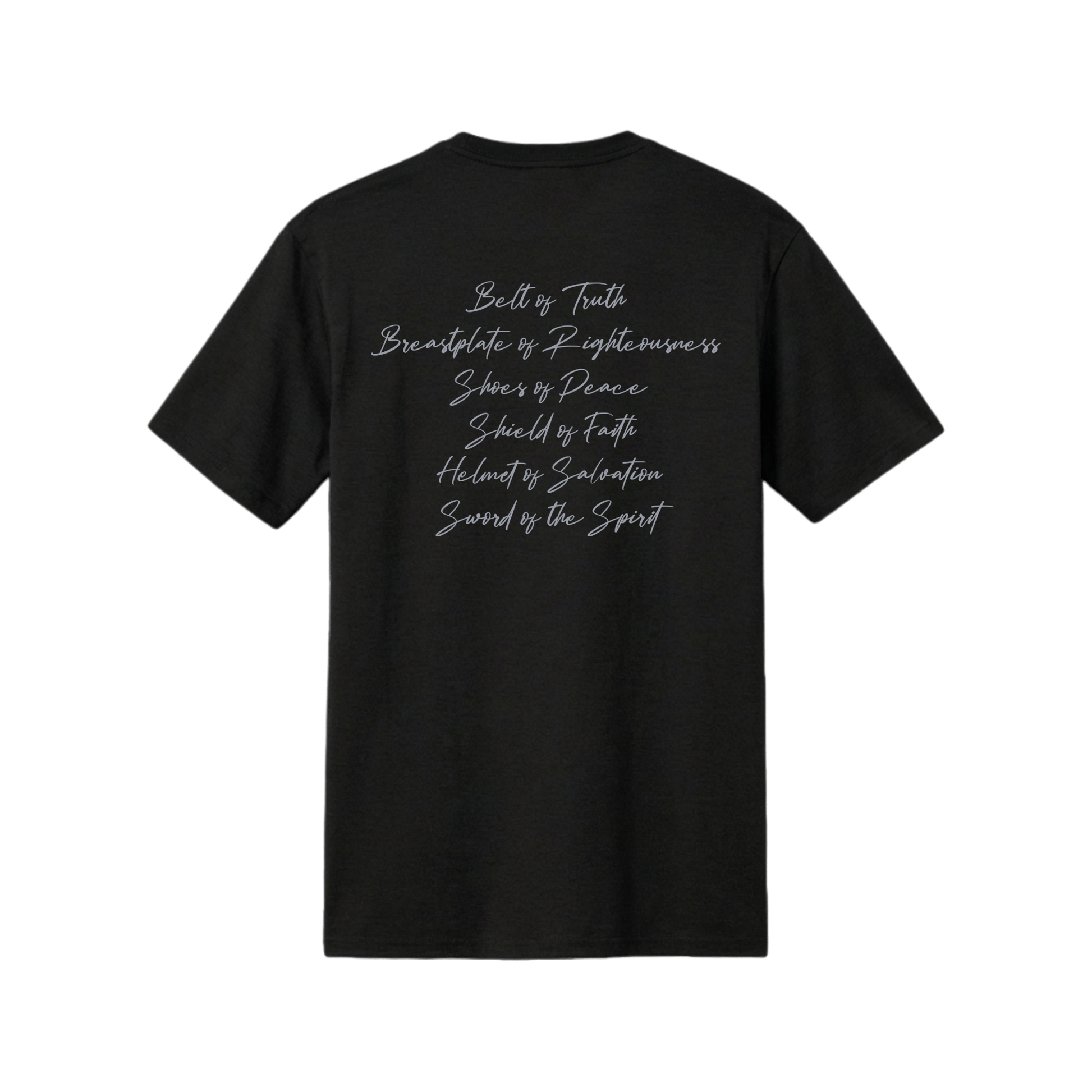 Armor of God Blue Camo Design Black Frost-T-Shirt - Sacred Stylz