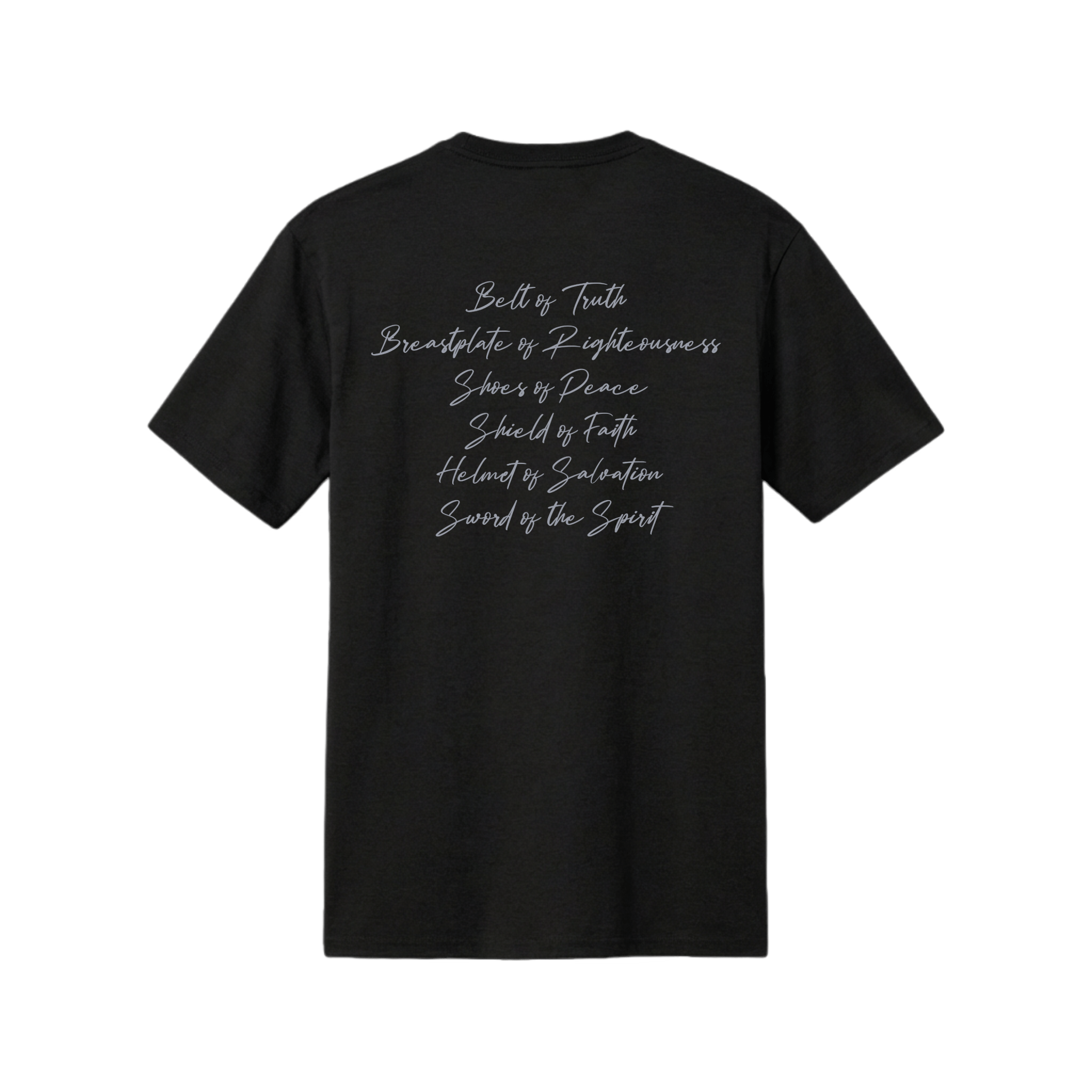 Armor of God Blue Camo Design Black Frost-T-Shirt - Sacred Stylz