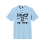 Armor of God Blue Camo Design Ice Blue-T-Shirt - Sacred Stylz