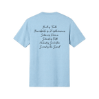 Armor of God Blue Camo Design Ice Blue-T-Shirt - Sacred Stylz