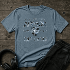 Armor of God – Blue Camo Collection – Tri - Blend Tee (Ice Blue/Black Frost / Flint Blue Heather) - Sacred Stylz