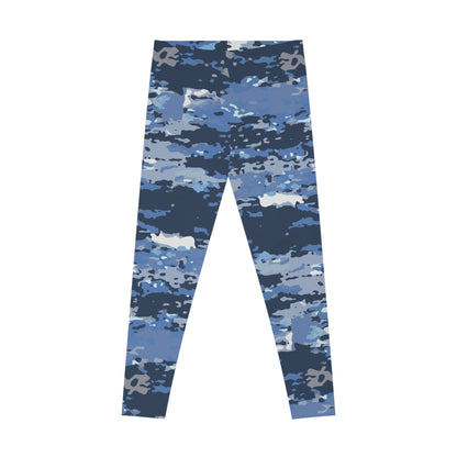 Armor of God - Blue Camo Leggings - Sacred Stylz