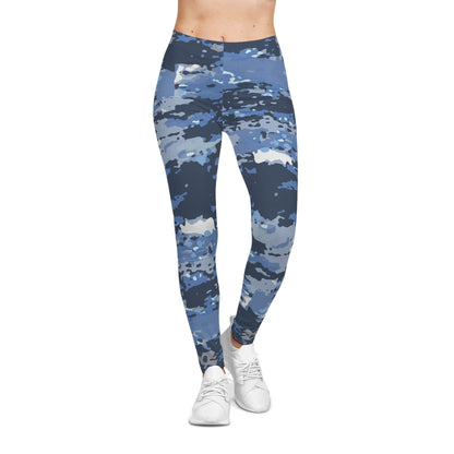 Armor of God - Blue Camo Leggings - Sacred Stylz