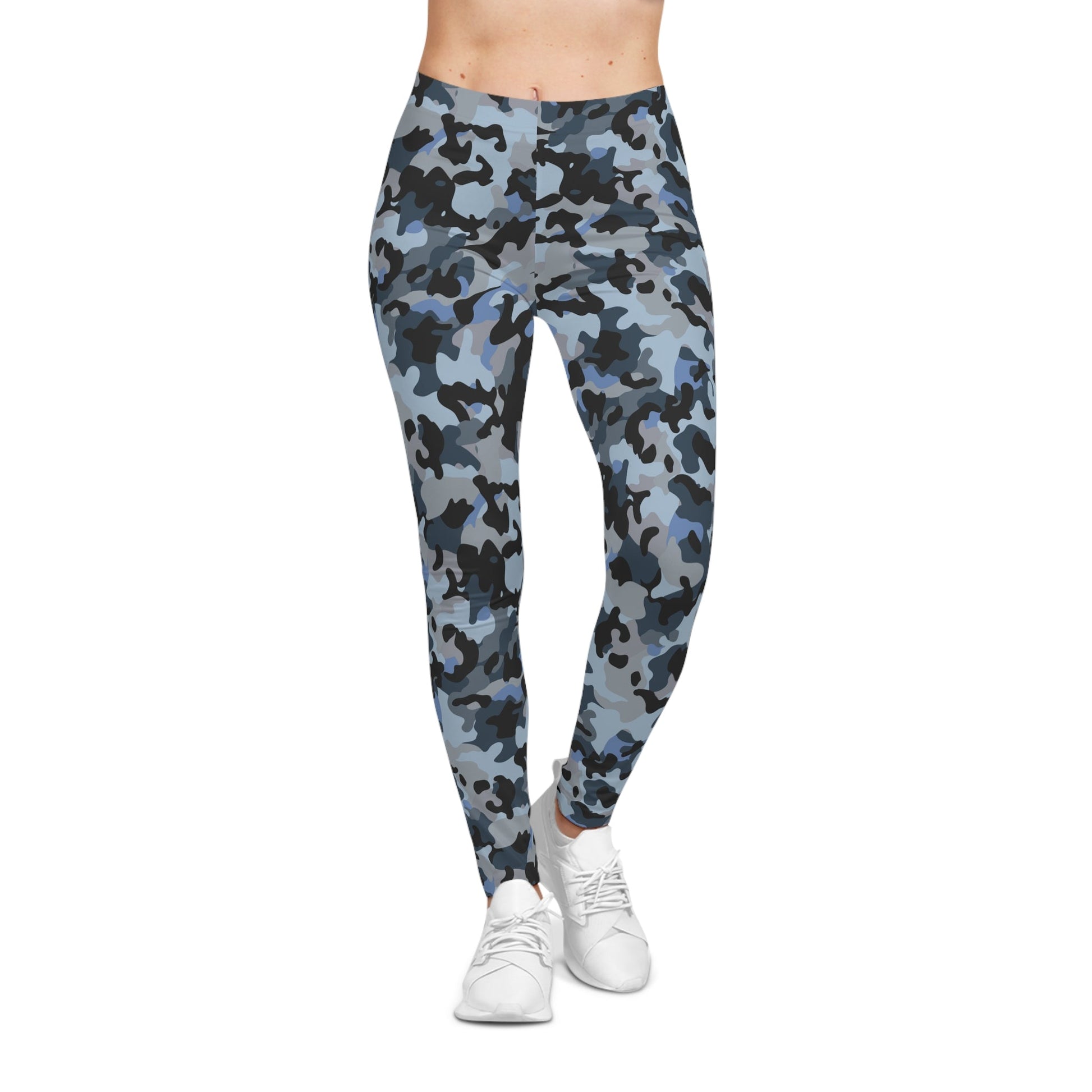 Armor of God - Blue Camo Leggings - Sacred Stylz