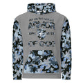 Armor of God - Blue Camo on Gray Suede - Wash Cotton Hoodie - Unisex - Sacred Stylz