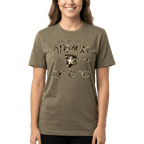 Armor of God Green Camo Design Coyote Brown Heather-T-Shirt - Sacred Stylz