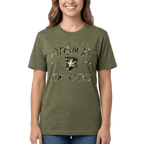 Armor of God Green Camo Design Coyote Brown Heather-T-Shirt - Sacred Stylz