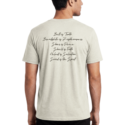 Armor of God Green Camo Design Coyote Brown Heather-T-Shirt - Sacred Stylz