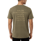 Armor of God Green Camo Design Coyote Brown Heather-T-Shirt - Sacred Stylz