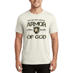 Armor of God Green Camo Design Coyote Brown Heather-T-Shirt - Sacred Stylz