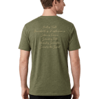 Armor of God Green Camo Design Coyote Brown Heather-T-Shirt - Sacred Stylz