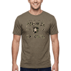 Armor of God Green Camo Design Coyote Brown Heather-T-Shirt - Sacred Stylz