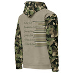 Armor of God - Green Camo on Tan Suede - Wash Cotton Hoodie - Unisex - Sacred Stylz