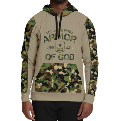 Armor of God - Green Camo Premium Hoodie - Sacred Stylz