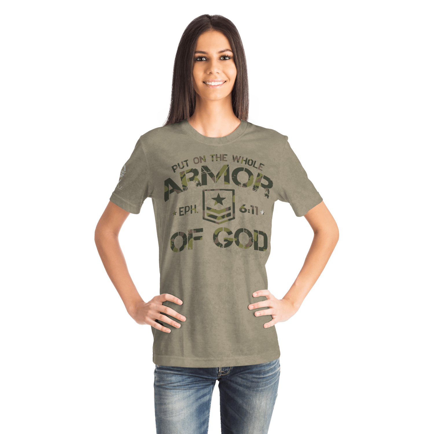 Armor of God - Green Camo Shirt - Sacred Stylz