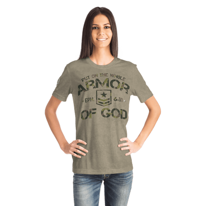 Armor of God - Green Camo Shirt - Sacred Stylz