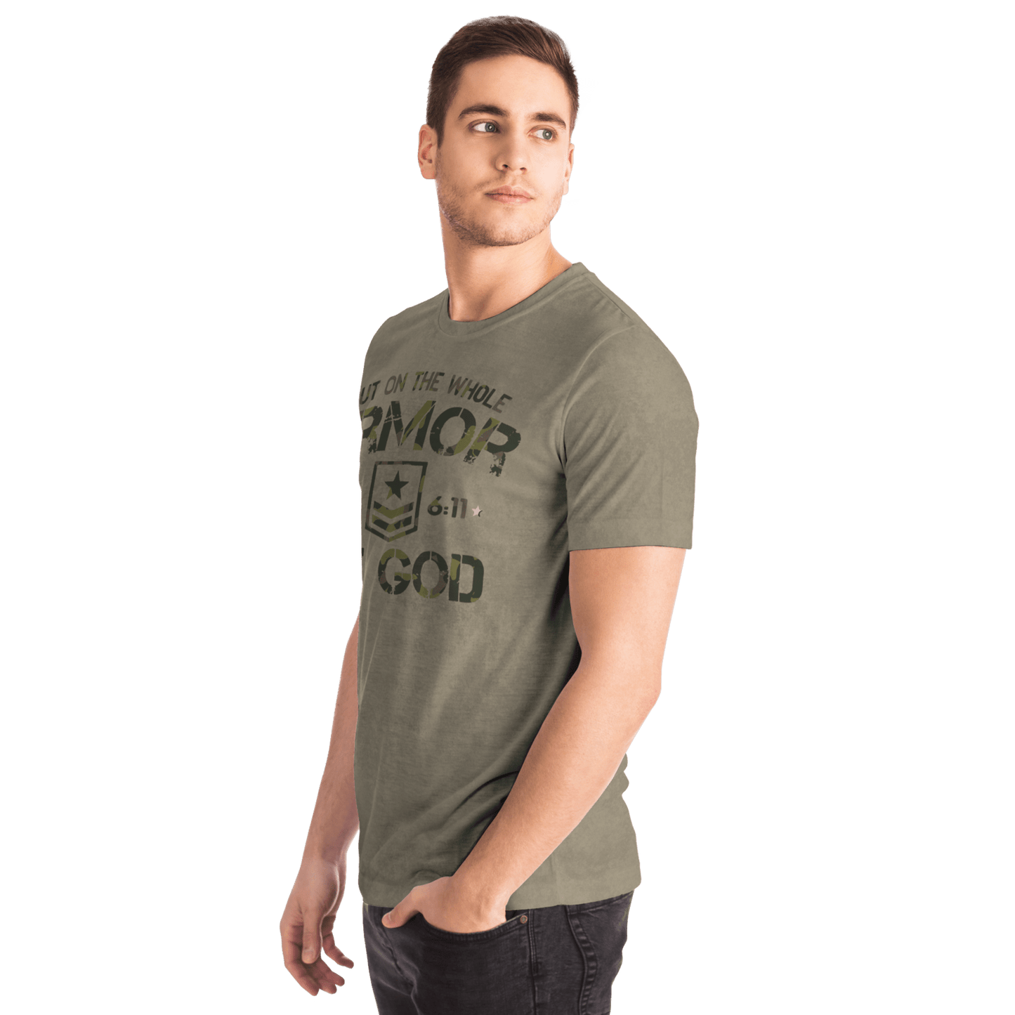 Armor of God - Green Camo Shirt - Sacred Stylz