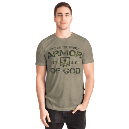 Armor of God - Green Camo Shirt - Sacred Stylz