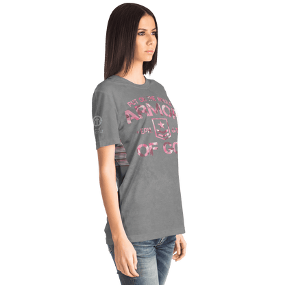 Armor of God - Pink and Gray Camo Shirt - Sacred Stylz