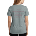 Armor of God – Pink Camo Collection – Tri - Blend Tee (Carnation Pink / Heathered Gray / White) - Sacred Stylz