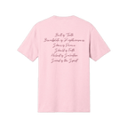 Armor of God – Pink Camo Collection – Tri - Blend Tee (Carnation Pink / Heathered Gray / White) - Sacred Stylz