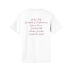 Armor of God – Pink Camo Collection – Tri - Blend Tee (Carnation Pink / Heathered Gray / White) - Sacred Stylz