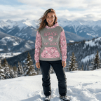 Armor of God - Pink Camo on Gray Suede - Wash Cotton Hoodie - Unisex - Sacred Stylz