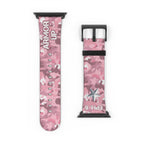 Armor Up Camo Watch Band for Apple Watch 38 - 41/42 - 45 - Pink | Faux Leather - Sacred Stylz