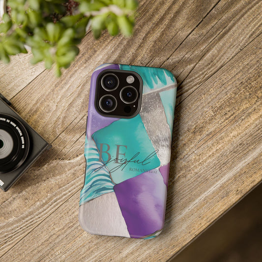 Be Joyful - Impact - Resistant Phone Case - Bible Verse (Patchwork) - Sacred Stylz