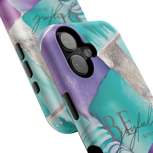 Be Joyful - Impact - Resistant Phone Case - Bible Verse (Patchwork) - Sacred Stylz