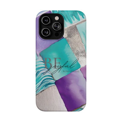 Be Joyful - Impact - Resistant Phone Case - Bible Verse (Patchwork) - Sacred Stylz