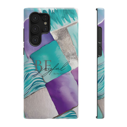 Be Joyful - Impact - Resistant Phone Case - Bible Verse (Patchwork) - Sacred Stylz