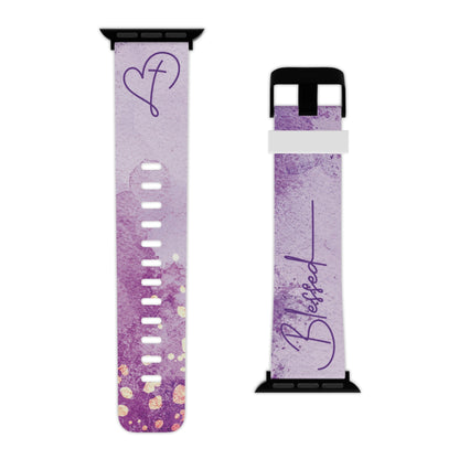 Blessed Watch Band - Purple Watercolor for Apple Watch 38/40/42/44 - Sacred Stylz