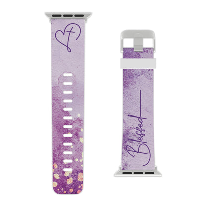 Blessed Watch Band - Purple Watercolor for Apple Watch 38/40/42/44 - Sacred Stylz