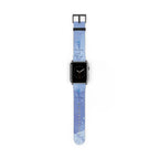 Faith Watch Band Blue Watercolor for Apple Watch 38-41/42-45 | Faux Leather - Sacred Stylz