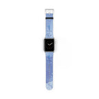 Faith Watch Band Blue Watercolor for Apple Watch 38-41/42-45 | Faux Leather - Sacred Stylz