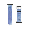 Faith Watch Band Blue Watercolor for Apple Watch 38 - 41/42 - 45 | Faux Leather - Sacred Stylz
