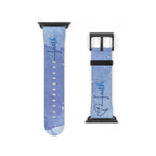 Faith Watch Band Blue Watercolor for Apple Watch 38-41/42-45 | Faux Leather - Sacred Stylz