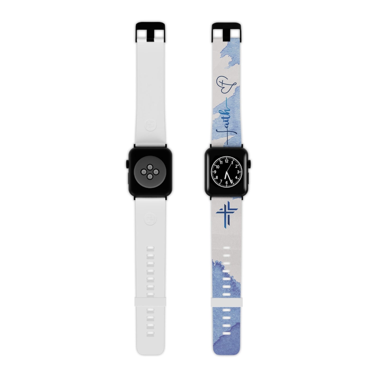 Faith Watch Band - Blue Watercolor for Apple Watch 38/40/42/44 - Sacred Stylz