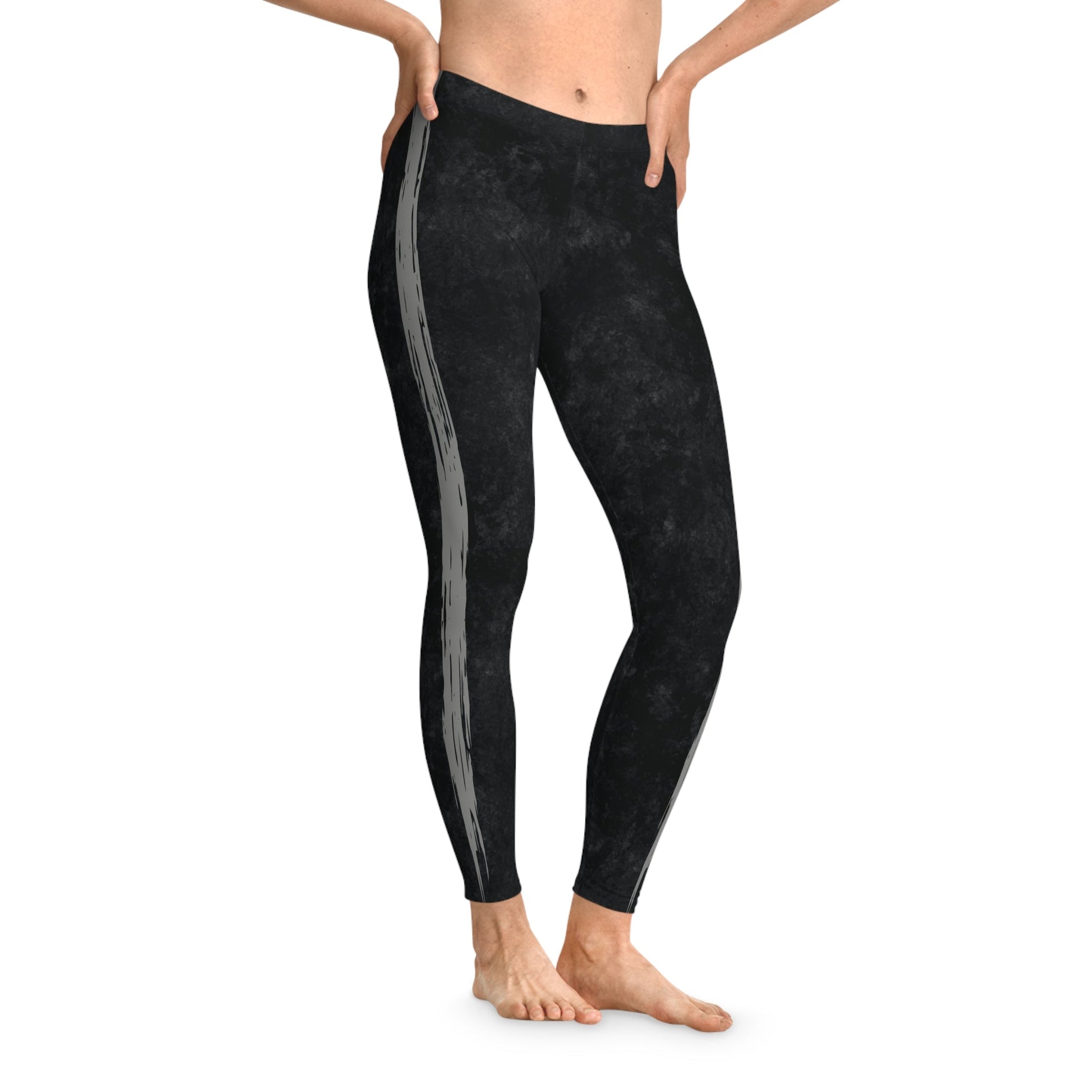 Know Jesus - Black and Gray Leggings - Sacred Stylz