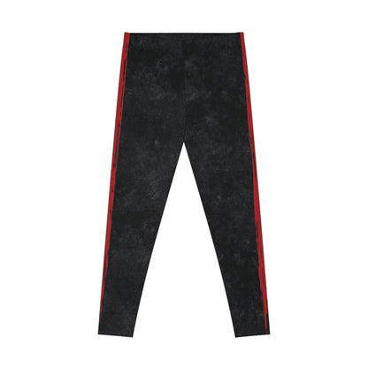 Know Jesus - Black and Red Leggings - Sacred Stylz