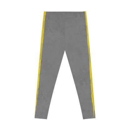 Know Jesus - Gray and Yellow Leggings - Sacred Stylz