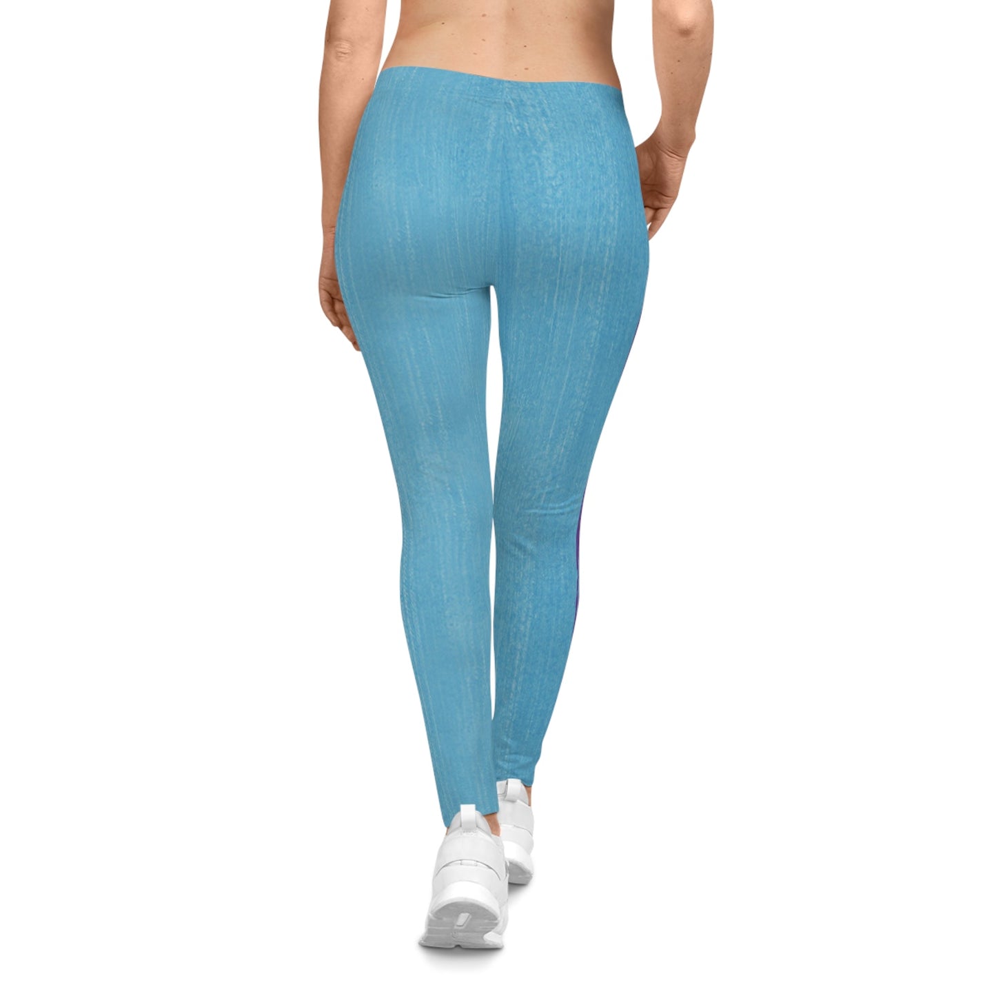 Know Jesus - Turquoise and Purple Leggings - Sacred Stylz